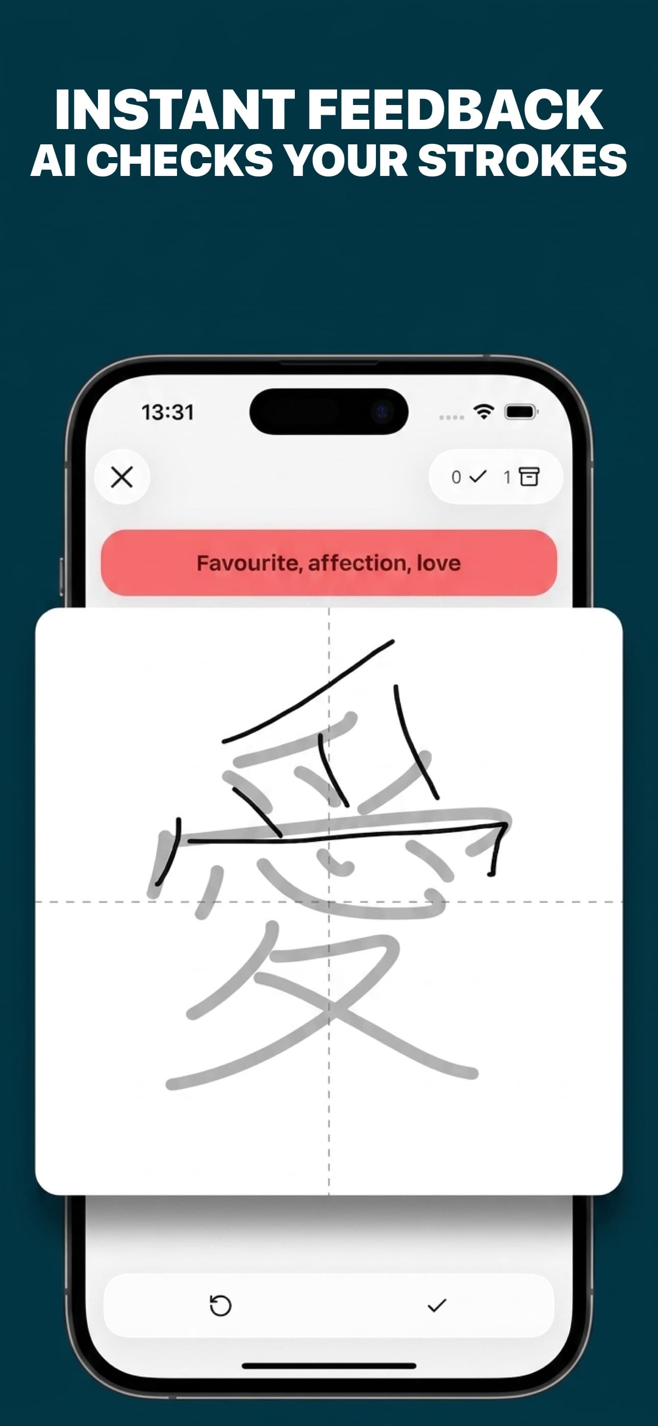Get instant AI feedback on your strokes